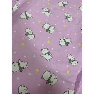 Vải thô mặt lụa hoạ tiết
