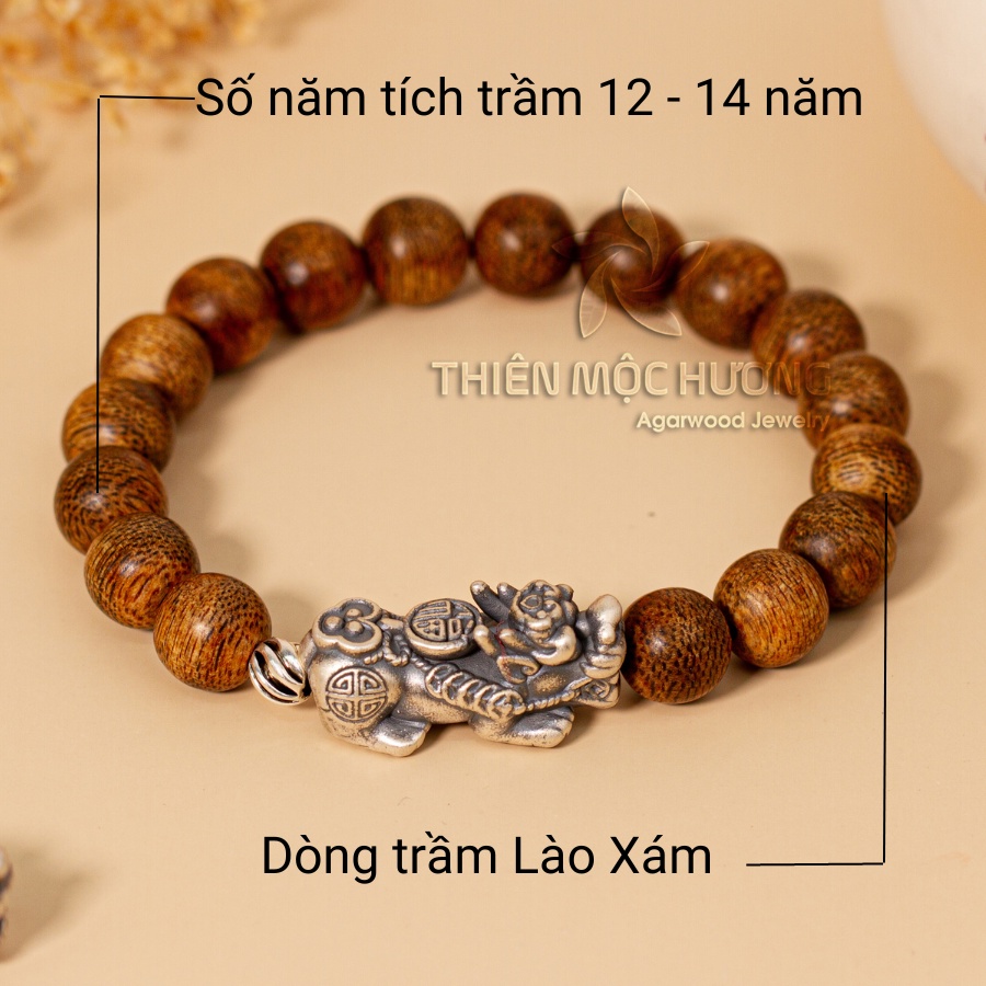 Vòng tay trầm hương - Lý Ngư Bạc Thái - Thiên Mộc Hương