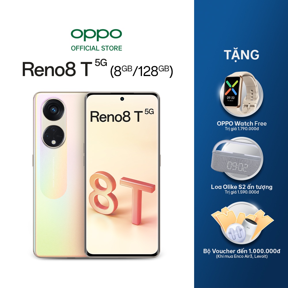 Điện thoại OPPO Reno8 T 5G 128GB - Hàng chính hãng