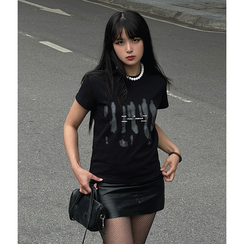 Áo Thun Babytee nữ ngắn tay FUAS™ Shadow Baby T-Shirt, Áo Phông Unisex 100% Cotton 2 chiều Basic Tee