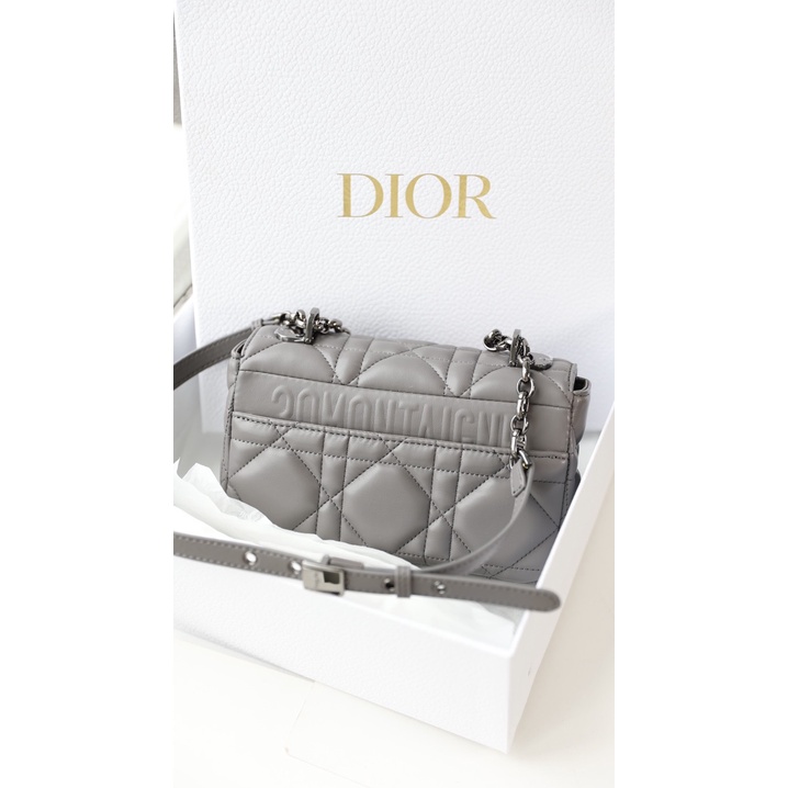 Túi đeo vai đeo chéo CD CARO SZ20 KHÓA ĐEN DA THẬT