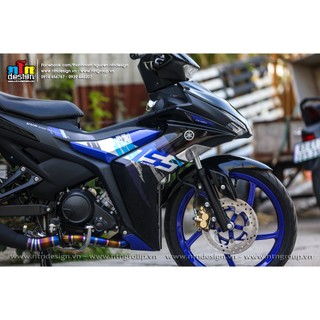 Tem rời Candy cho Exciter 155 - mẫu Special 2023 xanh đơn giản