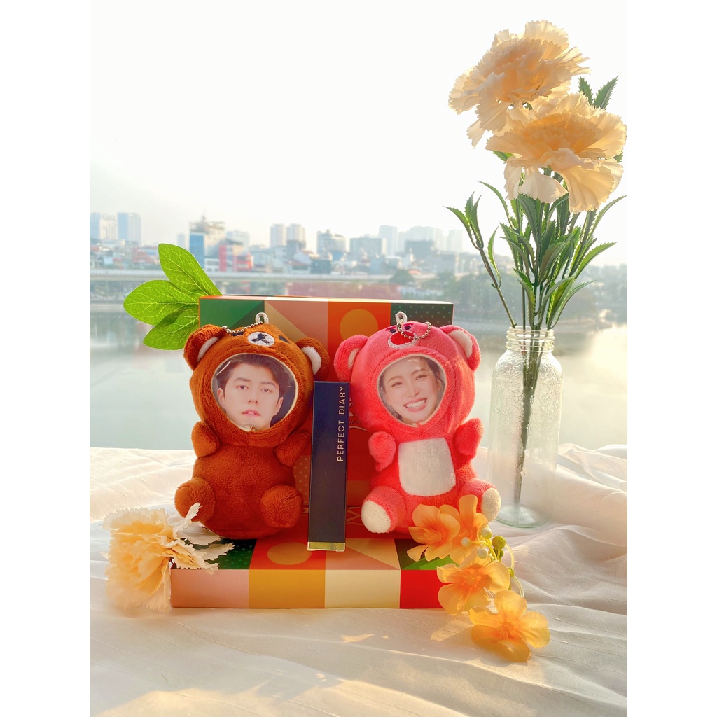 Quà Sinh Nhật Cho Nữ Gift Set Trang Điểm Son Lì Lâu Trôi Kèm Gấu In Ảnh Người Thương Kmall Flagship Store