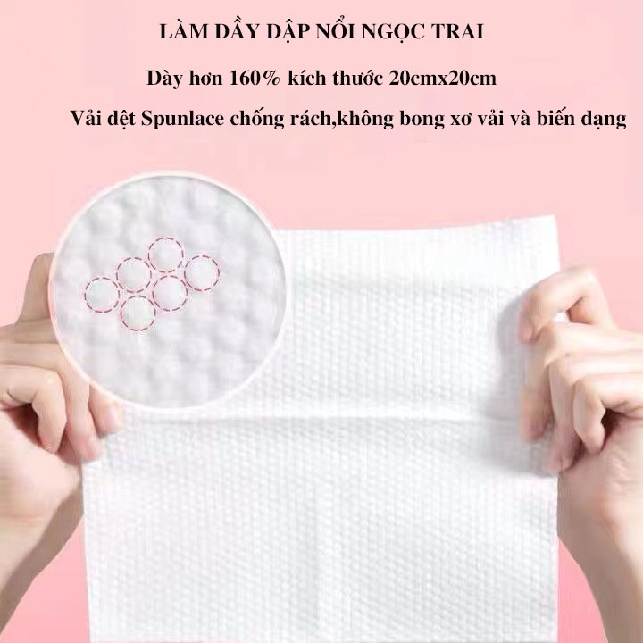 Khăn mặt khô dùng 1 lần SWEET HOME lau mặt,lau khô làm bằng cotton an toàn cho da dùng được cho cả em bé có thể tái sử d