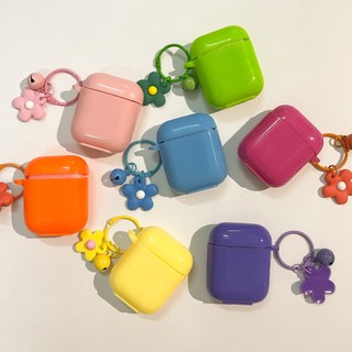Ốp lưng airpods Basic kèm móc hoa CA107 CA108 CA109 CA110 CA111 CA112 CA113