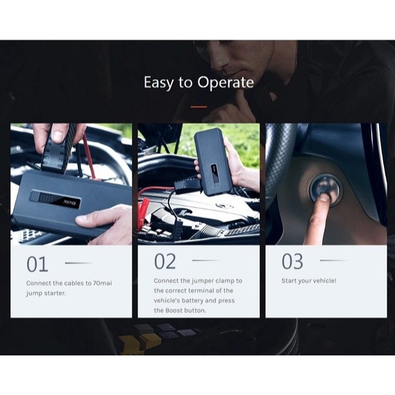 Kích bình ô tô 70mai Midrive PS01, PS06 dung lượng cao, hàng chính hãng - Cao Minh Shop