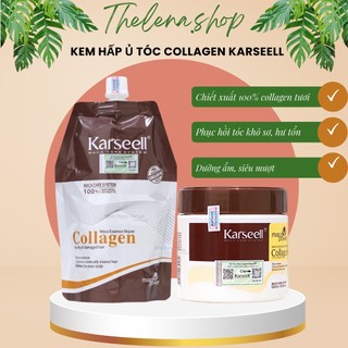 Ủ tóc collagen, kem ủ tóc phục hồi siêu mượt karseell maca 500ml chính hãng