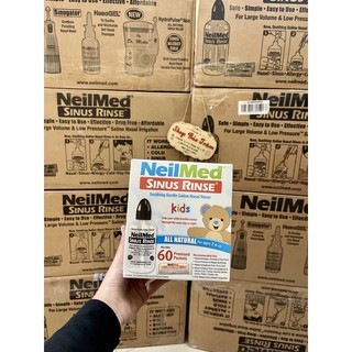 Bộ bình neilmed trẻ em kèm 60 muối mẫu mới(có tách bán lẻ)