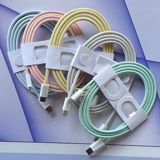 Cáp sạc nhanh pd 20w cáp bọc dù chống đứt gãy sử dụng cho ip12/12promax/11 pro max/11 pro/x/xs max/8/8 plus/7/7plus