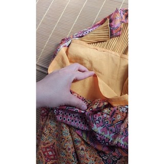 đầm vải hoạ tiết