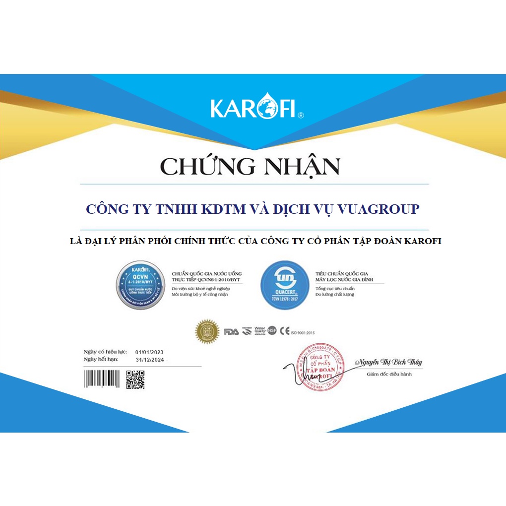Máy Lọc Nước Karofi KAQ-U95