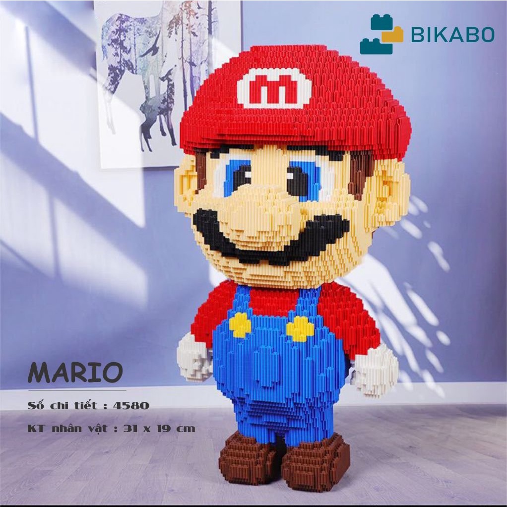 Mô hình lắp ráp thần tài 2400 chi tiết tặng kèm búa gõ, đồ chơi lắp ráp mô hình bearbrick tặng mô hình mini, BIKABO