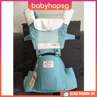 Địu ngồi cho bé sơ sinh đến 3 tuổi, 6 tư thế, có đệm ngồi, loại cao cấp chính hãng hamobear - babyhopsg