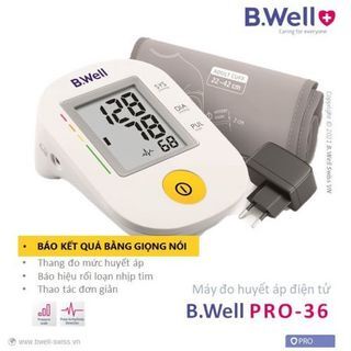 Máy đo huyết áp bắp tay B.Well Swiss PRO-36 BẢO HÀNH 5 NĂM