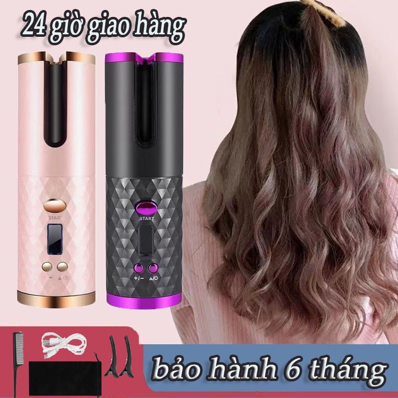 Máy Uốn Tóc Tự Động Máy Uốn Tóc Tự Động Hàn Quốc Máy Uốn Cầm Tay Kiểu Dáng Linh Hoạt Tặng Kèm Bảo Hành 12 Tháng