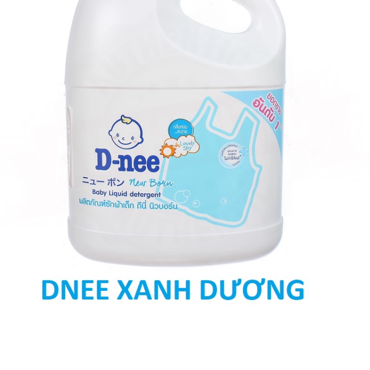 1 THÙNG 4 CAN Nước Giặt Dnee Thái Lan Chính Hãng-Bao Test Thoải Mái-Mẫu 2021 MÀU