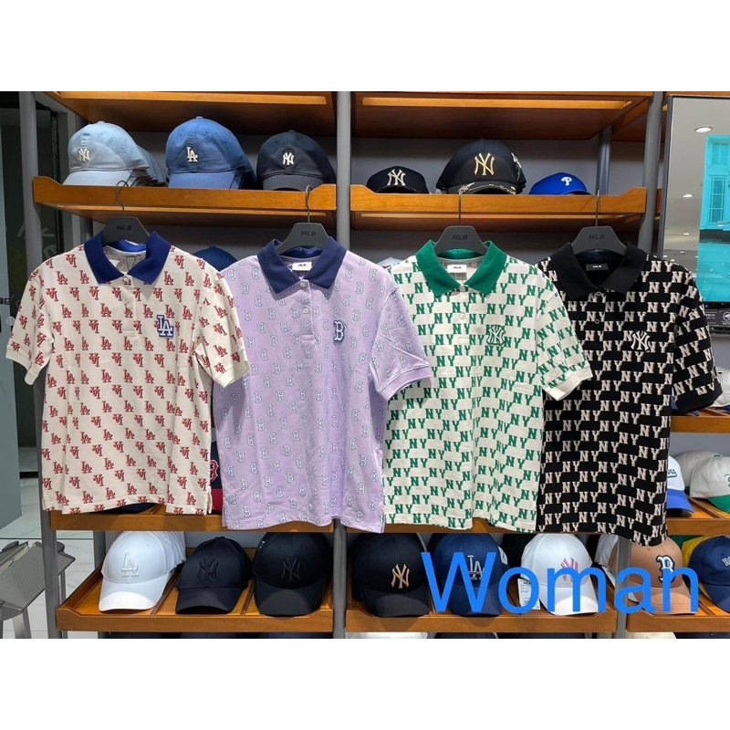 Áo thun Polo MLB Monogram 2023 Unisex chính hãng full tag