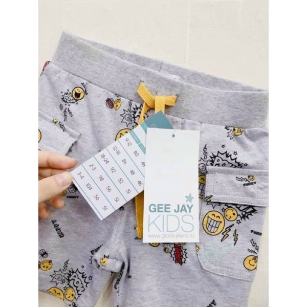 Quần đùi túi hộp xuất dư xịn cho bé trai 12m-4y