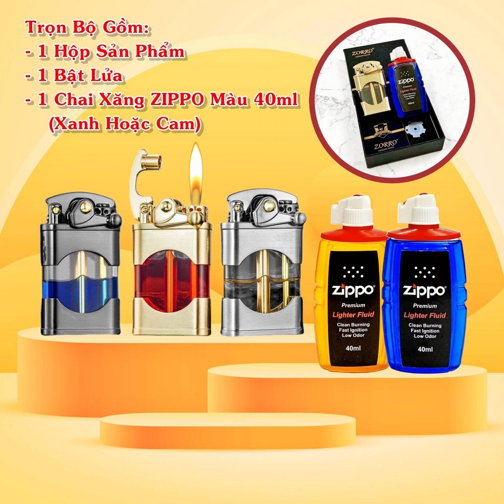 𝐇𝐨̣̂𝐩-𝙌𝙪𝙚̣𝙩-𝘽𝙖̣̂𝙩-𝙇𝙪̛̉𝙖 X.ĂNG LỘ THIÊN ZORRO Z660 - BÚNG TAY Đ.ÁNH L.ỬA (KÈM CHAI X.ĂNG)