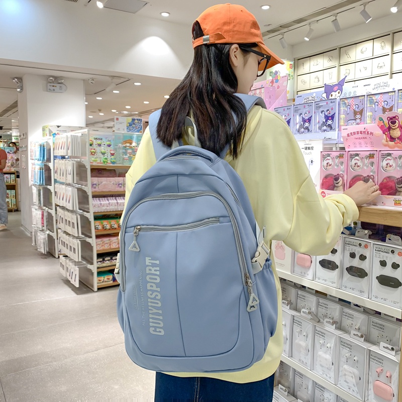 Balo học sinh PRETTYZYS sức chứa lớn 15.6 inch thời trang Hàn Quốc 2023 trẻ trung cho nữ