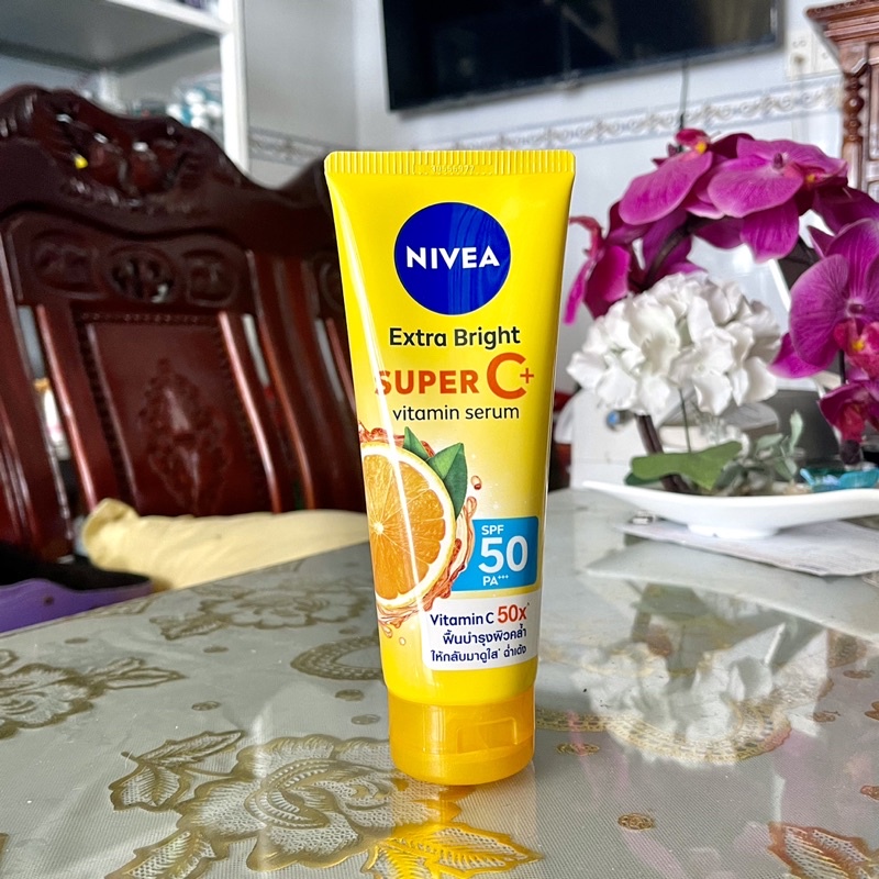 Serum Dưỡng Thể & Chống Nắng SPF50 PA+++ NIVEA Vitamin Super C+ (180 ml)