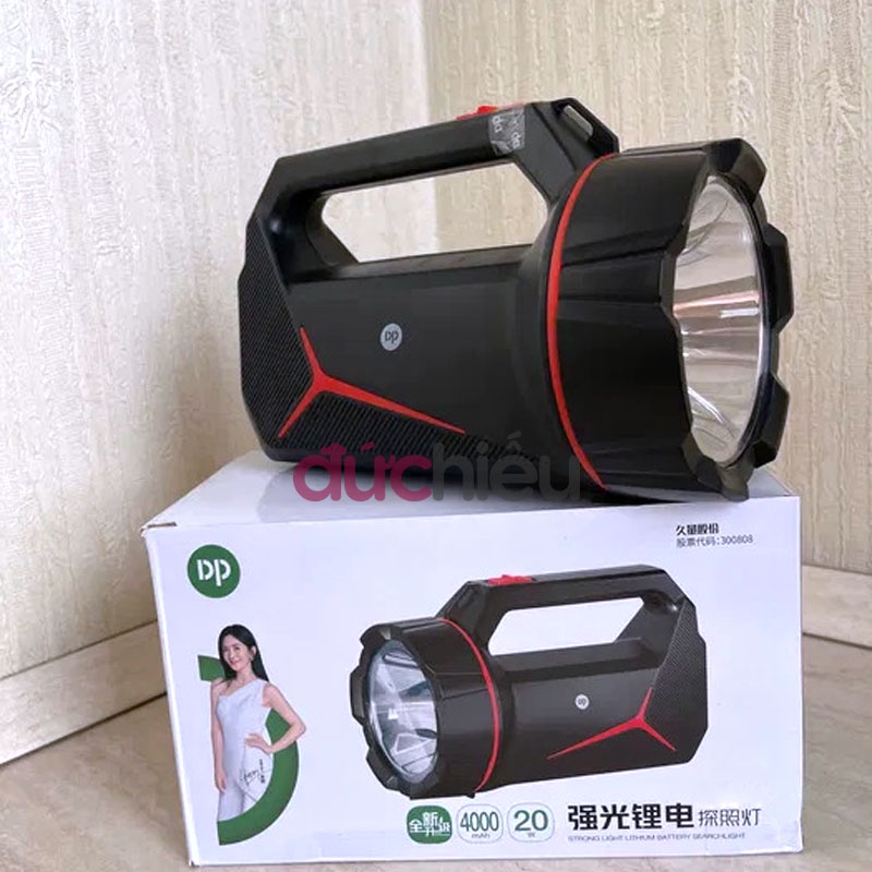 Đèn pin siêu sáng cầm tay loại to đa năng tích điện DP LED - Đức Hiếu Shop