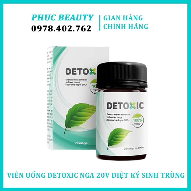 Viên Uống Diệt Ký Sinh Trùng Detoxic Của Nga 20 Viên