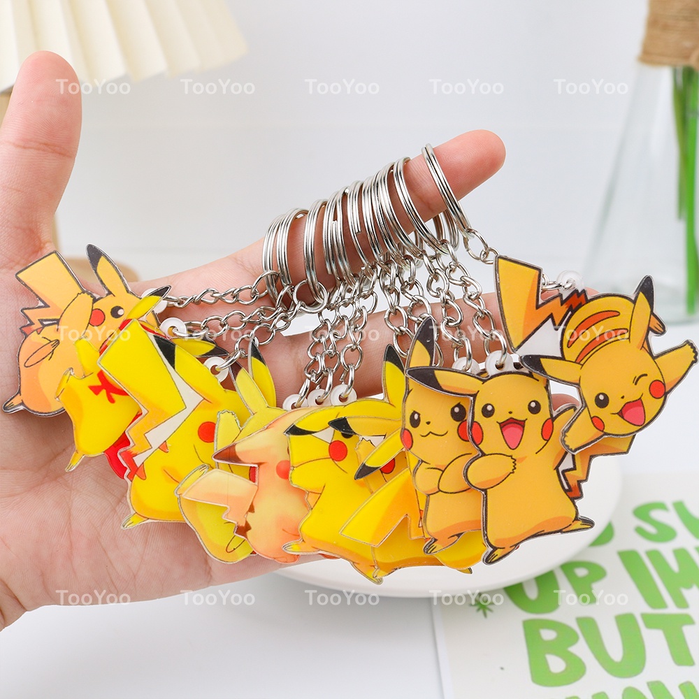 Móc khóa Pokemon mini chất liệu mica dễ thương cute TooYoo BK00352