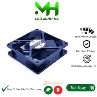 Quạt Tản Nhiệt 12V 9x9x2.5CM Vuông QG9025-12V🍀3000 Vòng Phút Quay Mạnh Và Êm🍀Thủy Sinh Hút Mùi 9CM