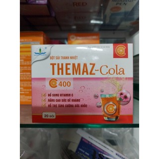Bột sủi thanh nhiệt giải độc gan Themaz Cola Original Hộp 20 Gói