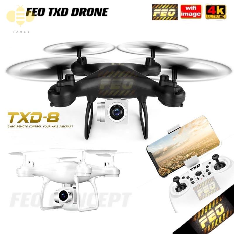 FEO TXD-8s RC Drone Camera 4k WIFI Chuyên nghiệp FPV Quadcopter Drone Chụp ảnh trên không Chiều cao Duy trì Camera Drone