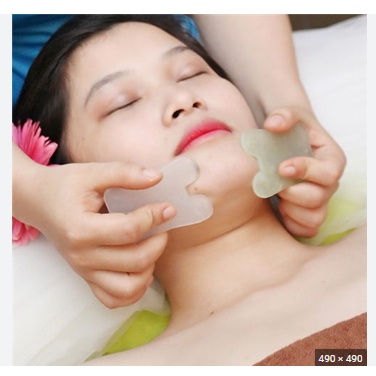 Ngọc thạch massage mặt ĐÁ TỰ NHIÊN 1 pcs