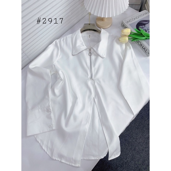 [NEW]ÁO SƠMI KHOÁ KÉO XẺ VẠT TAY XẺ RỘNG CÁ TÍNH