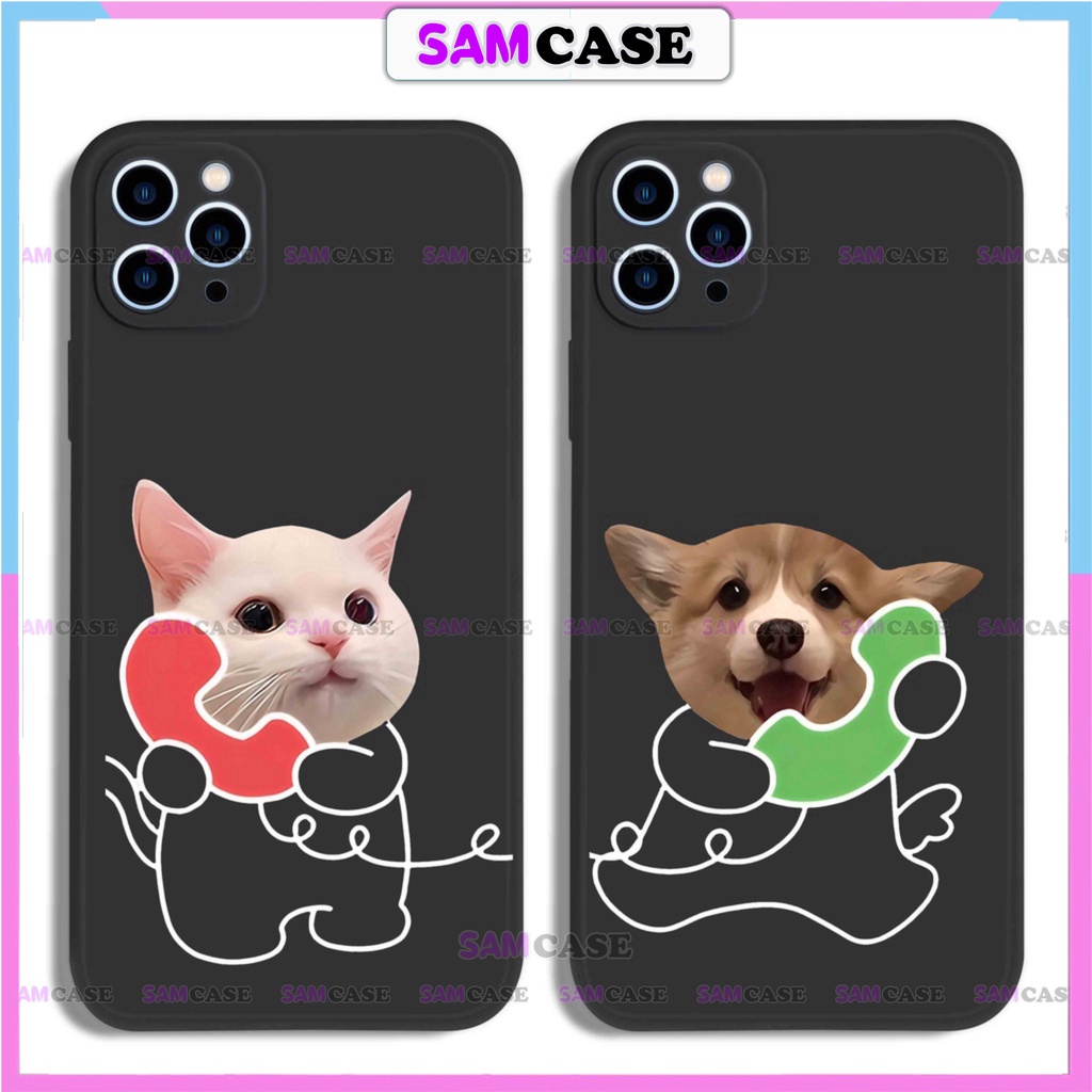 Ốp lưng iphone cặp đôi hoạt hình độc lạ chó ngộ nghĩnh dễ thương đẹp cho ip 6/6s/7/8/X/XS/11/12/13/14 Pro Plus Max