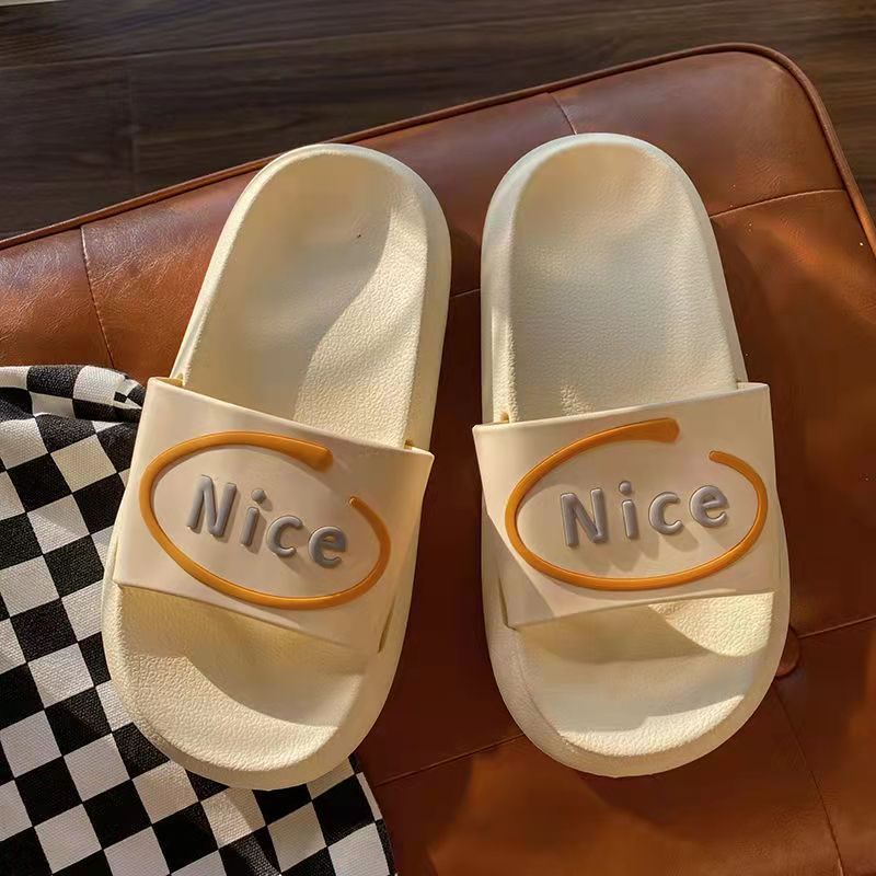 Bán nóng Dép Trượt Nonslip Mềm Mại Thoải Mái Nữ Đen Trắng Kẻ caro Mùa Hè Nền Tảng