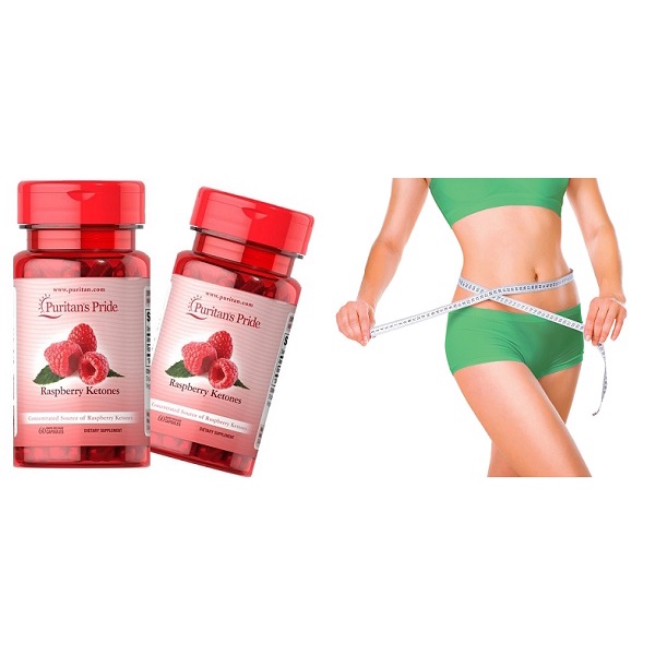 Viên uống giảm cân, giảm mỡ, đẹp da Raspberry Ketones 120 viên Puritan Pride.