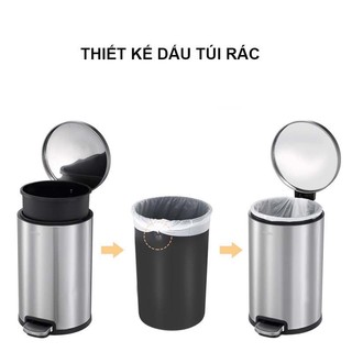 Thùng rác đạp chân CCKO có nắp bật inox cao cấp