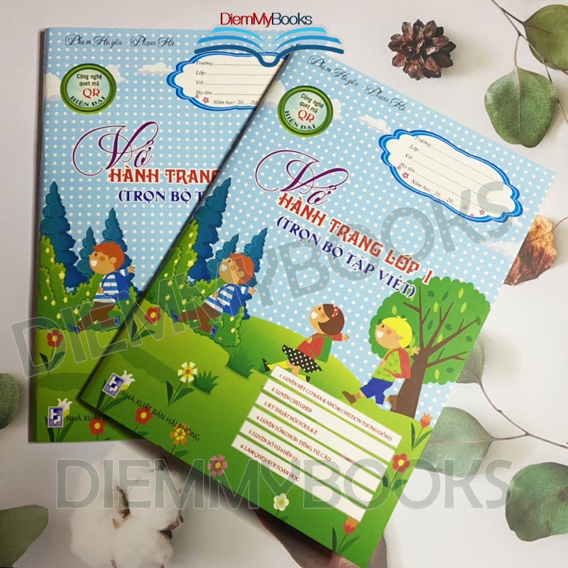 Sách- Vở Luyện Viết Lớp 1- Trọn  Bộ  Luyện Viết Chữ Đơn, Ghép, Số,Làm Quen Với Toán-124 Trang