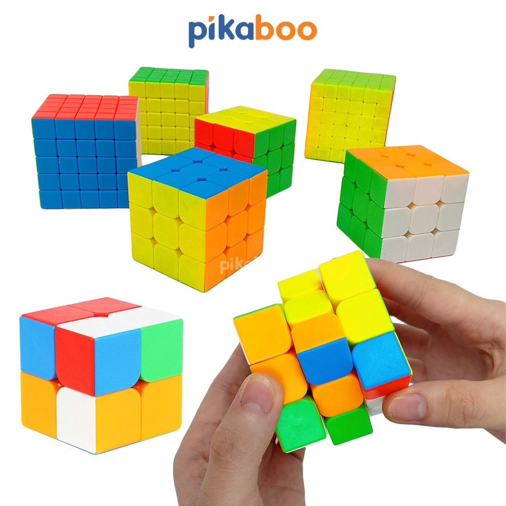 Rubic Đồ chơi trí tuệ rubik 3x3, 4x4, 5x5 Pikaboo kích thích khả năng tư duy phán đoán chất liệu nhựa cao cấp