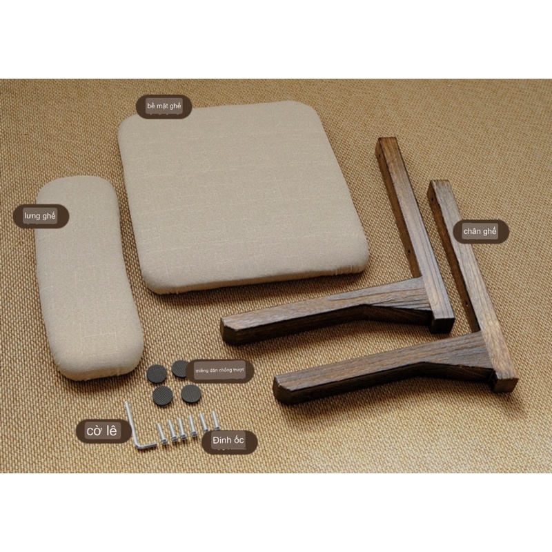 Ghế bệt tatami gỗ đệm cao cấp nhập khẩu TOTORO HOUSE | BigBuy360 - bigbuy360.vn