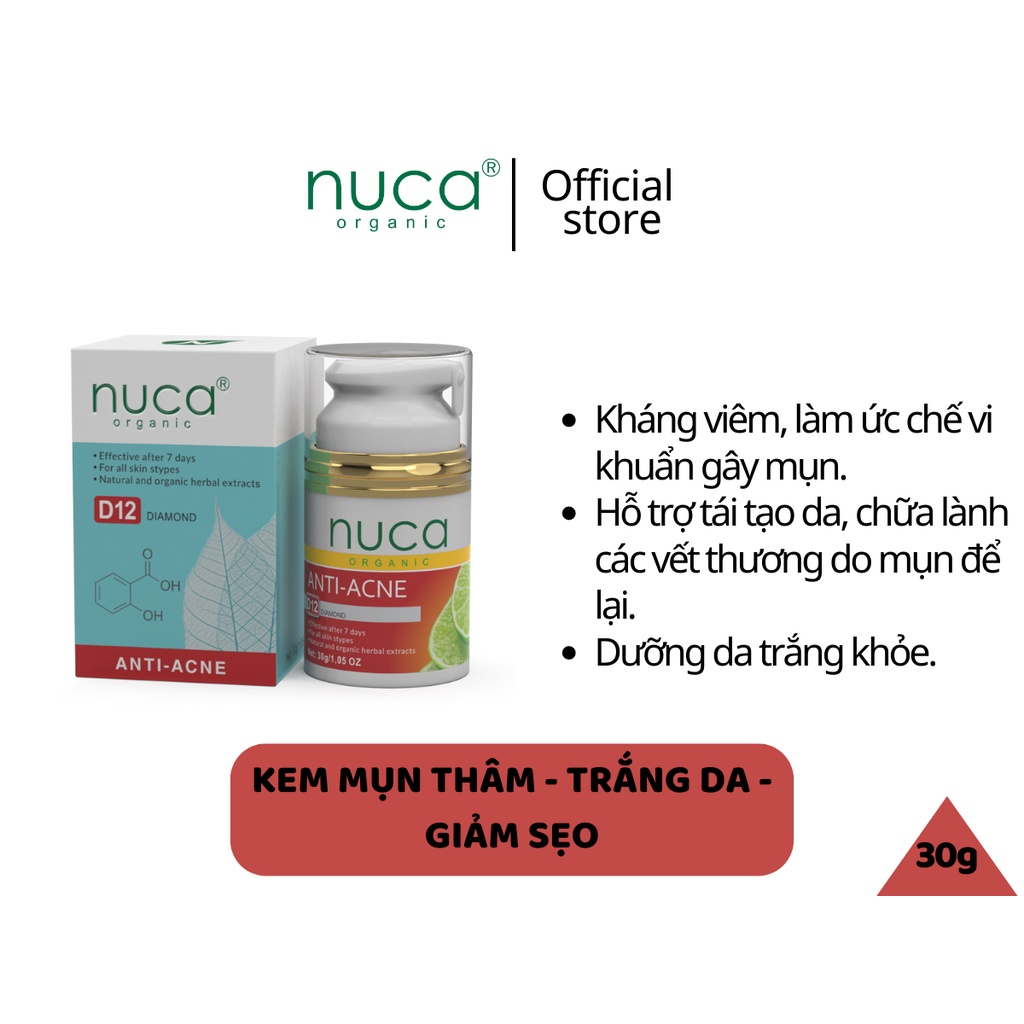 Kem NUCA Kem Mụn Thâm Trắng Da Giảm Sẹo NUCA Kem Mụn NUCA