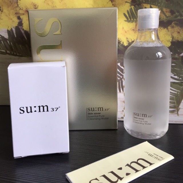 Nước tẩy trang Sum37 3 trong 1 - Su:m37° Skin Saver Essential Cleansing Water 100ml/ 400ml