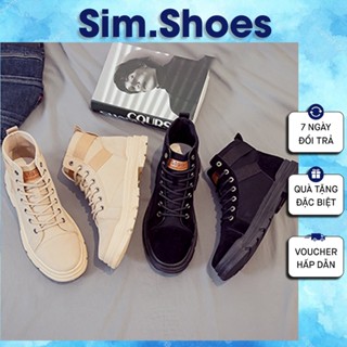 Giày Combat Boots Martin Boots tăng chiều cao 4cm