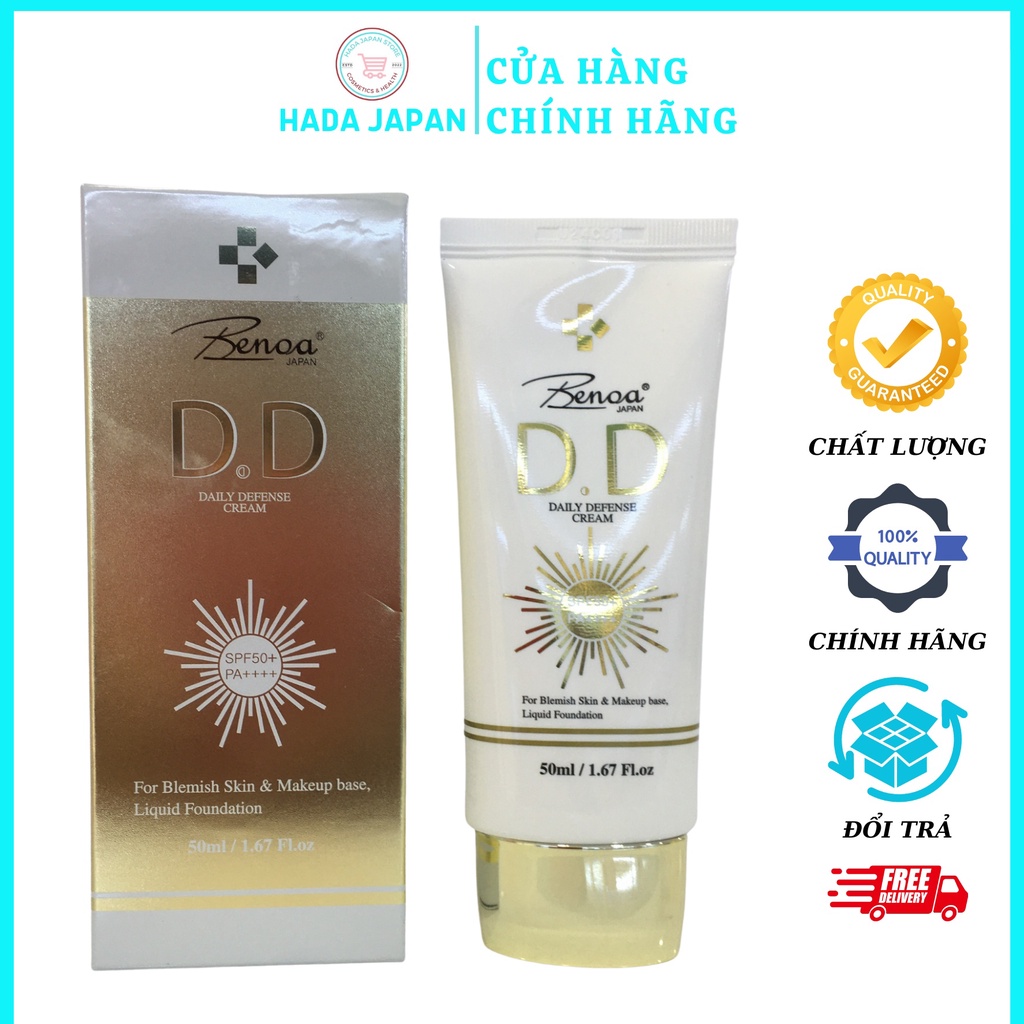 Kem nền, che khuyết điểm, Kem chống nắng Benoa DD Daily Defense Cream - 4582410080668