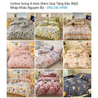 Chăn ga gối 100% cotton Living nhập khẩu cao cấp dành cho TRẺ EM đủ mọi kich thước