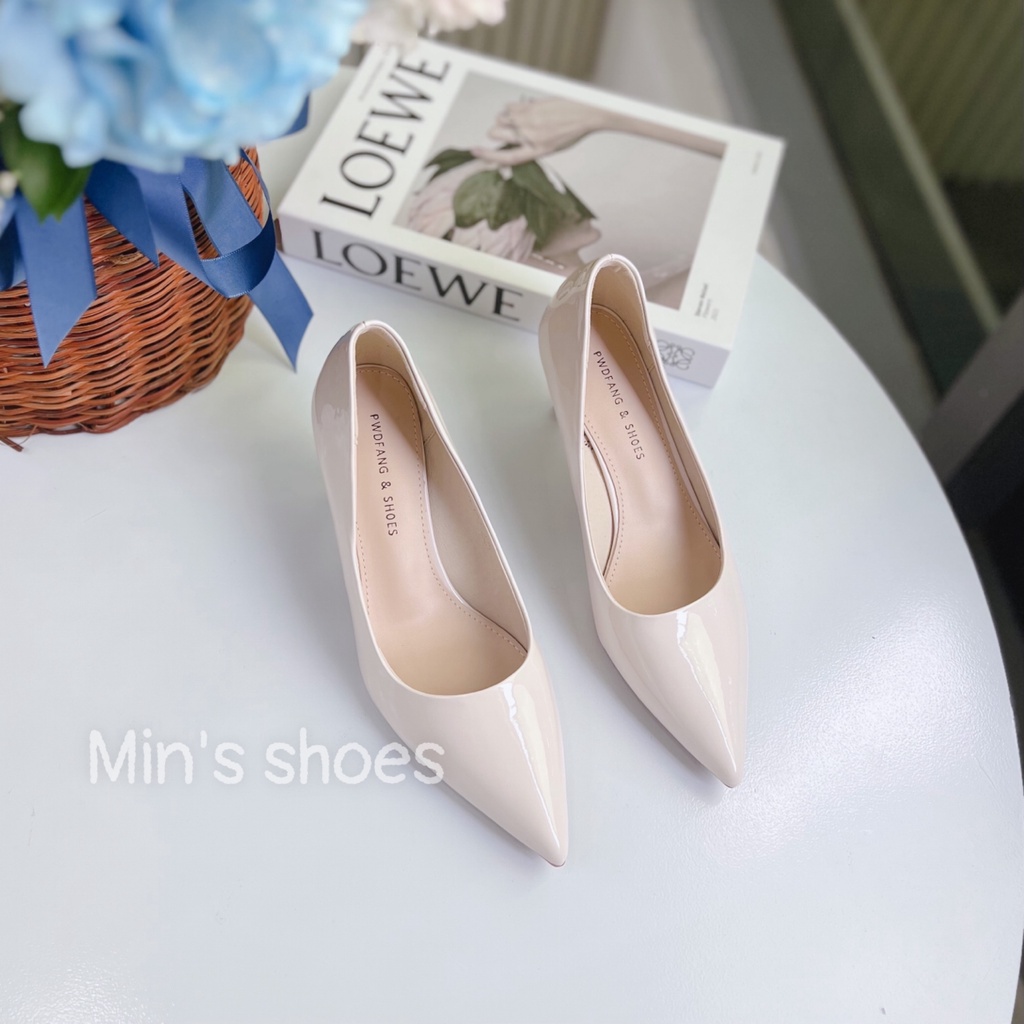 Min's Shoes - Giày Cao Gót Mũi Nhọn Da Nano Mềm Cao Cấp C97