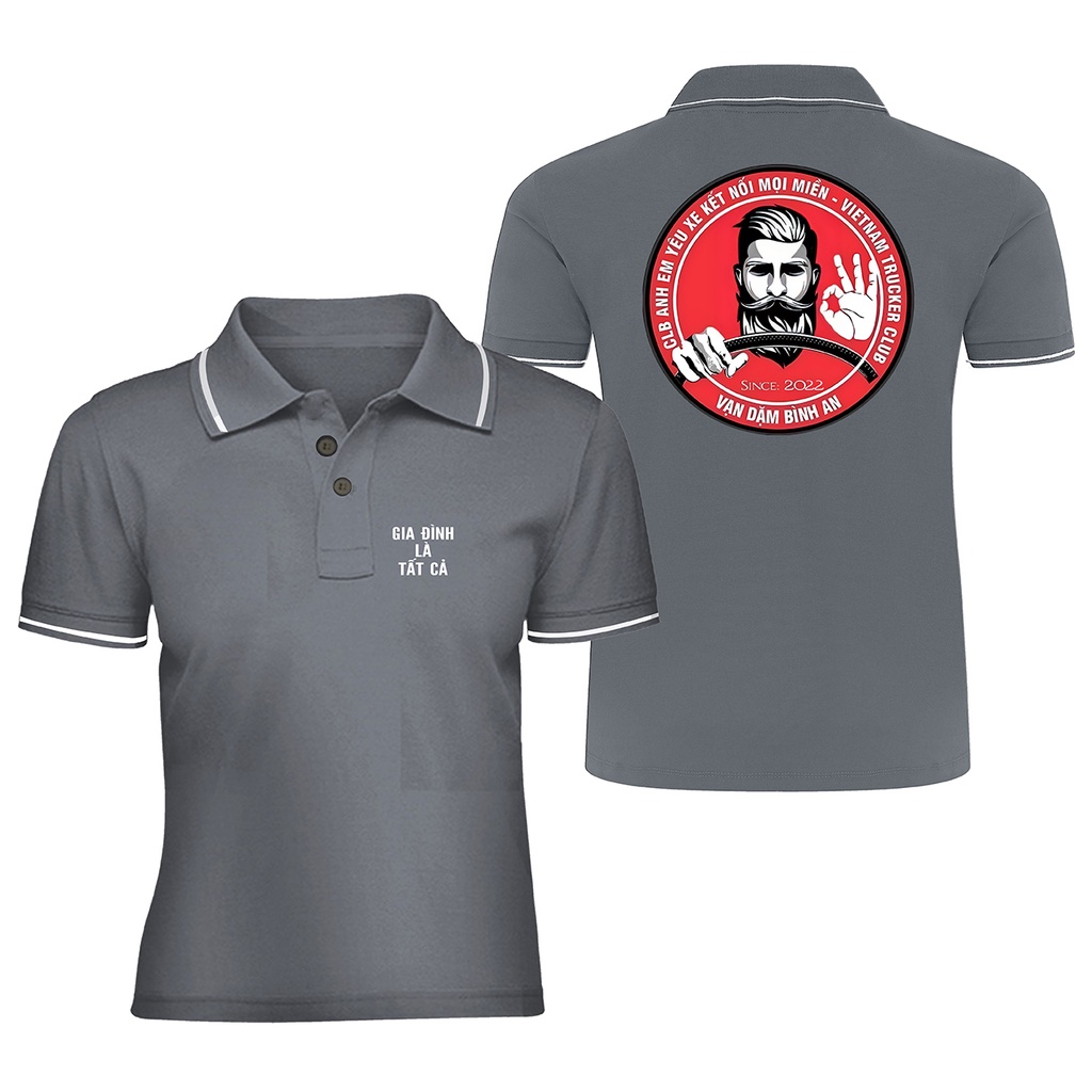 Áo Polo Đời Tài Xế Chất Liệu Poly Thái Thoáng Mát,Logo Mẫu Đa Dạng