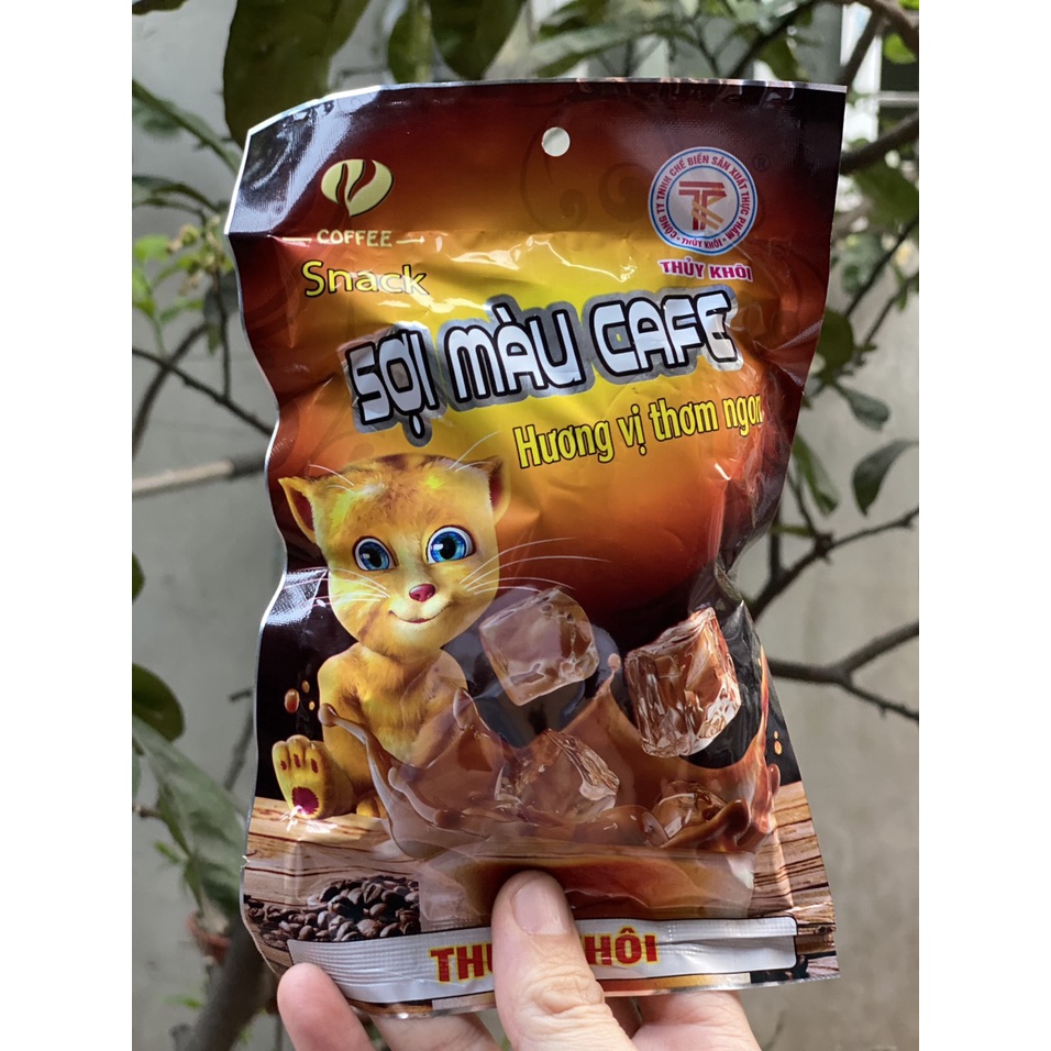 Gói snack bim Sợi Màu CaFe