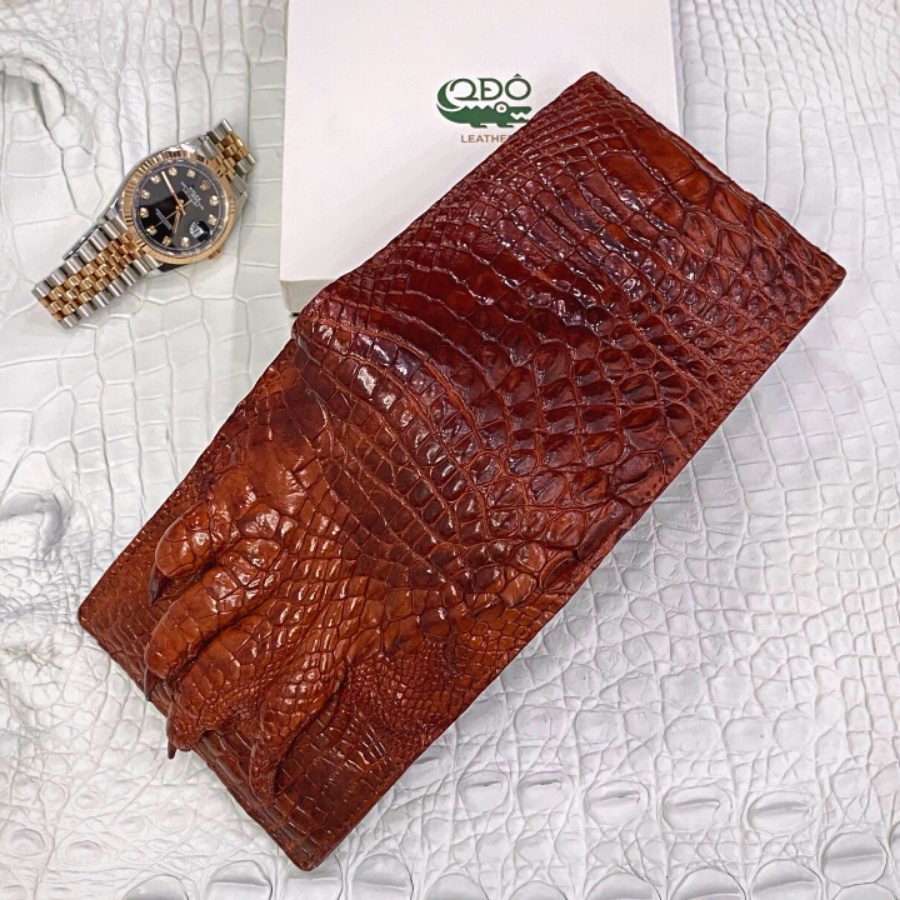 Ví Móng Da Cá Sấu 2DO LEATHER V23 Kích Thước  Quà Tặng Cho Người Thân, Sang Trọng, Cao Cấp, Siêu Bền