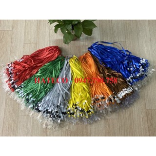 Dây đeo thẻ nhân viên, học sinh ,dây đeo thẻ lụa móc nhựa - dây đeo thẻ nhân viên - dây lụa